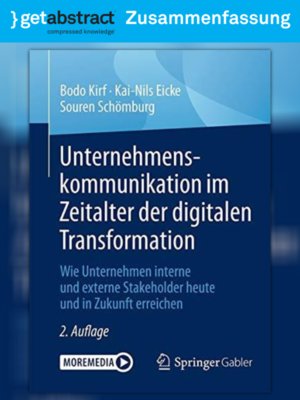 cover image of Unternehmenskommunikation im Zeitalter der digitalen Transformation (Zusammenfassung)